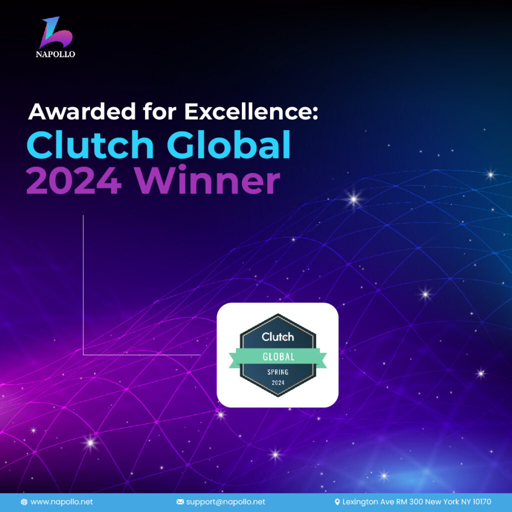 Celebrating Excellence: Napollo Software Design Wins Clutch Global Award Spring 2024
